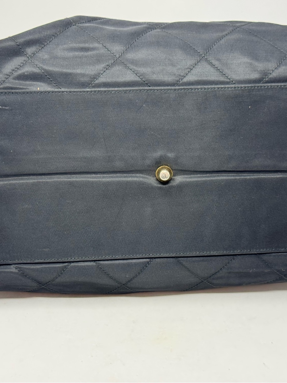 💯Authentic PRADA Black Nylon Triangle Golden Chain Shopper Bag - Picture 6 of 10
